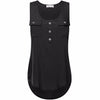 Plus Size 5XL Summer Tank Top Womens Casual Pocket Button O Neck Tops Tunic Loose Sleeveless Ladies Clothes Women haut femme
