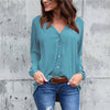 Plus Size 5XL Women Blouse Shirt 2022 Summer Autumn Long Sleeve Blouse Sexy V Neck Button Fold Shirts Loose Tops Blusa Chiffon