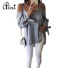 Plus Size 5XL Women Blouse and Tops Sexy Off Shoulder Top Bandage Long Sleeve Ladies Shirts Casual Loose Blouse female Blusas