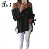 Plus Size 5XL Women Blouse and Tops Sexy Off Shoulder Top Bandage Long Sleeve Ladies Shirts Casual Loose Blouse female Blusas