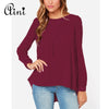 Plus Size 5XL Women Tops and Blouse 2022 Casual Loose Long Sleeve O-neck Solid Chiffon Blouse Female Style Shirts Blouses Top