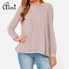 Plus Size 5XL Women Tops and Blouse 2022 Casual Loose Long Sleeve O-neck Solid Chiffon Blouse Female Style Shirts Blouses Top