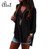 Plus Size 5XL Women Tops and Blouse 2022 Elegant Long Casual Loose Sleeve Solid V-neck Chiffon Blouse Female Shirts Blouses Tops