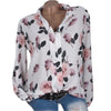 Plus Size 5XL Women Tops and Blouses 2022 Autumn Casual Long Sleeve Rose Print V-neck Blouse Female Loose Shirts Blouses Tops