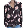 Plus Size 5XL Women Tops and Blouses 2022 Autumn Casual Long Sleeve Rose Print V-neck Blouse Female Loose Shirts Blouses Tops
