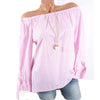 Plus Size 5XL Women Tops and Blouses 2022 Autumn Elegant Long Sleeve Striped Off Shoulder Blouse Female Casual Loose Shirts Top