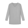 Plus Size Blouse Tops Women Autumn Summer 2023 Grey Solid Pocket Long Sleeve Clothing Loose Oversized Ladies Large T-shirts 4xl