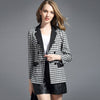 Plus Size Casual Slim Women Jacket Blazer 2022 NewPlaid Female Business Suit Female  Elegant Bleiser Mujer