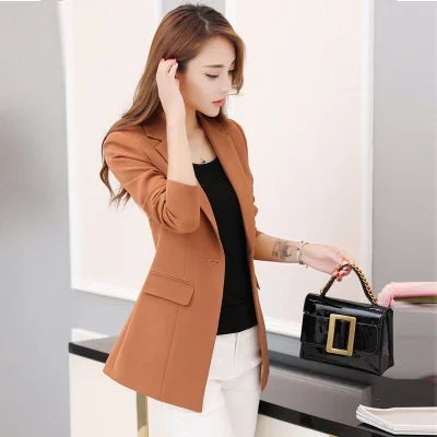 Plus Size Casual Slim Women Jacket Blazer Female Business Suit Female Jackets Elegant Bleiser Mujer 2022 Ladies Coats
