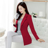 Plus Size Casual Women Single Button Jacket Blazer Female Office Suit Female Jackets Elegant Bleiser Mujer Spring Ladies Coats