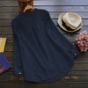 Plus Size Cotton Shirts Women Blouse Pink Vintage Autumn Tops Button Long Sleeve Tunic 2022 Casual Loose Ladies Blusas Famale