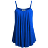 Plus Size Fashion Women Casual Tank Tops Vest Off Shoulder Tanks Ruched Solid Camis