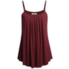 Plus Size Fashion Women Casual Tank Tops Vest Off Shoulder Tanks Ruched Solid Camis