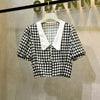 Plus Size Female Office Suits With Skirt Plaid Skirt And Blouse Korean Style 2 Piece Set Luxurious Ensemble Femme Survetement