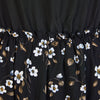 Plus Size Floral Print Midi Dress 2023 Autumn 4XL Patchwork Deep Blue Long Sleeve Elegant Casual Dresses Women Large Clothing