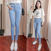 Plus Size High Waist Stretch Washed Jeans Woman Denim Pants Befree Trousers For Women Pencil Skinny Jeans Light Blue Gray Black