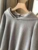 Plus Size Hoodies 4XL Long Sleeve Zip-up Winter Autumn 2023 Harajuku Sporty Grey Blouses Cotton Loose Casual Sweatshirts