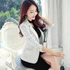 Plus Size Korean Spring Casual Women Blazer Jacket Office Suits Ladies Bleiser Femenino Summer Blazers Casaco Slim Tops 60N0442