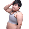 Plus Size L-6XL Les Lesbian Tomboy Crop Vest Tank Tops Short Breast Chest Binder New Oversized Underwear 906-656