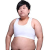 Plus Size L-6XL Les Lesbian Tomboy Crop Vest Tank Tops Short Breast Chest Binder New Oversized Underwear 906-656