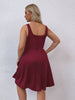 Plus Size Mini Dress Women's Tank A Line Wine Red 4XL Sleeveless Oversized 2023 Summer Sexy Casual Party Curvy Dresses