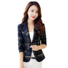 Plus Size  Style Slim Blazers And Jackets Fashion Blue Red Plaid Print Blazer 2022 Women One Button Blazer Suit Elegant Jacket