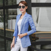 Plus Size S-4XL Women blazer and Jacket Linen Cotton ladies Suit Blaser outerwear Casual Slim Coat Female Work Wear  Blazer