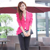 Plus Size S-6XL Women Jacket Fashion Women's Clothing Coat Blazer Feminino Flouncing Jackets Suit Womens Blazers Overcoat C1329
