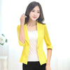 Plus Size Summer Women Blazer Elegante Blazers And Jackets Female Business Suit Casaco Feminino yellow jacket chaquetas 50N0504