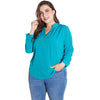 Plus Size Women Blouse Spring Autumn 2022 Long-sleeved V-neck Chiffon Shirt 5XL 6XL Pink Purple Green Shirts ZPZ843