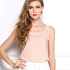 Plus Size Women Candy Color T Shirts Casual Chiffon Sleeveless Shirt Blusas Blusa Feminina Vest Tank Tops S-XXXL Multicolors