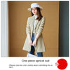 Plus Size Women's Blazer  Plaid Long Slim Ladies Coat 2022 Autumn and Winter Elegant Office Windbreaker Women