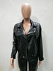 Plus Size Women's Long Sleeve PU Leather Jacket Motor Biker Punk Style Blazers Loose Warm Zipper Jacket 4XL