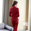 Plus Size Women's S-4XL High-quality Women's Suit Skirt 2-piece Business Wear Female Office Long Sleeve Jacket High Waist Skirt