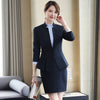 Plus Size Women's S-4XL High-quality Women's Suit Skirt 2-piece Business Wear Female Office Long Sleeve Jacket High Waist Skirt