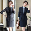 Plus Size Women's S-4XL High-quality Women's Suit Skirt 2-piece Business Wear Female Office Long Sleeve Jacket High Waist Skirt