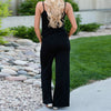 Plus Size XXL Summer Jumpsuits Spaghetti Strap Women Long Playsuit Solid Casual Jumpsuit Overalls Wide Leg Pants Romper GV049