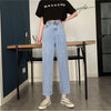 Plus size 5XL High Waist Women's Jeans 2022 Spring Streetwear Straight Long Pants Hip Hop Y2K Femme Denim Trouser