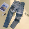 Plus size Women Korean Nine-point Jeans Spring Autumn Casual Stretch Pants Women's With Diamonds Slim Basic Jeans 4XL