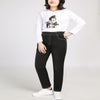 Plus size jeans high waist stretch 5XL 6XL 7XL 8XL 9XL plus size women's pants pocket high waist stretch small feet jeans