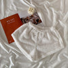 Plush Thickened Short Set Women Casual Long Sleeve Hoodie + White High Waist Shorts Matching Set
