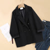 Popular Women Blazer Washable Autumn Blazer Lapel Lady Open Front Blazer Coat  Windproof