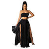 Pp061 European and American sexy women's pop spot bra printing  slim dress set available from stock