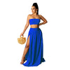 Pp061 European and American sexy women's pop spot bra printing  slim dress set available from stock