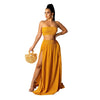 Pp061 European and American sexy women's pop spot bra printing  slim dress set available from stock