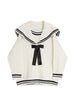Preppy Style Kawaii School Student Knitted Pullovers Sweater Women Autumn Winter Long Sleeve Sailor Collar Casual Knitwear Top