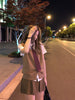 Preppy Style Suit Summer Women's Thai School Uniform Thin Cardigan JK Uniform Skirt Two-Piece Set women suits