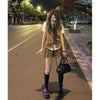 Preppy Style Suit Summer Women's Thai School Uniform Thin Cardigan JK Uniform Skirt Two-Piece Set women suits