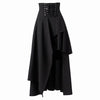 Primavera de las mujeres gótico Steampunk traje de la ropa Vintage Retro de cintura alta, largo Maxi con volantes faldas falda burlesca