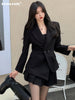 Primaxis Blazer casual Women's jacket Tweed suit with a Mini skirt elegant sets 2 pieces Dress Suits Female formal outfits